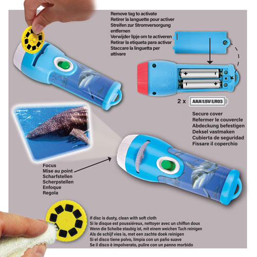 Brainstorm Shark Torch & Projector