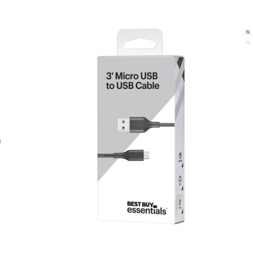 Refurbished Best Buy Essentials 0.9m (3 ft.) Micro USB/USB-A (BE-MMA322K-C)
