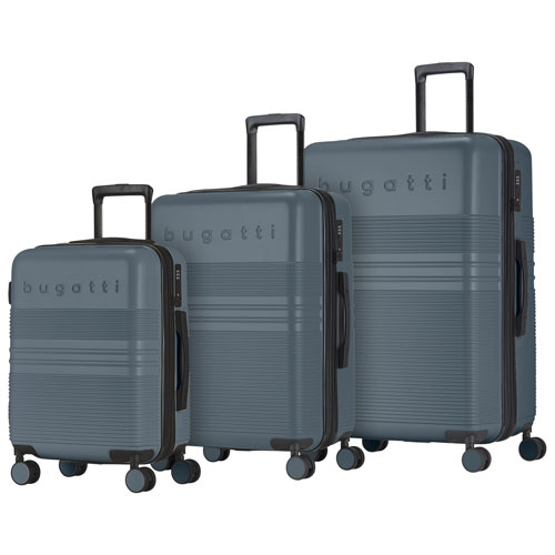 Ensemble de 3 valises rigides extensibles Luxor de Bugatti - Bleu - Exclusivité de Best Buy