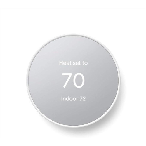 Thermostat Nest de Google - Thermostat intelligent pour la maison - Thermostat Wi-Fi programmable - Neige