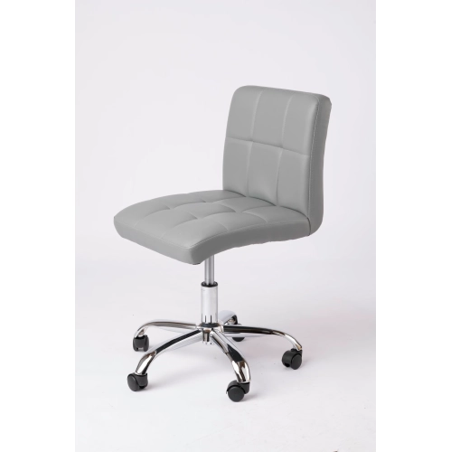 Comfy Goods Ergonomic Leather Chair for Office or Waiting Room - Gray
