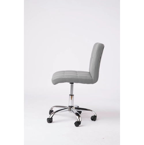 Comfy Goods Ergonomic Leather Chair for Office or Waiting Room - Gray