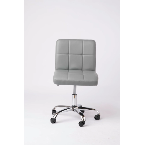 Comfy Goods Ergonomic Leather Chair for Office or Waiting Room - Gray