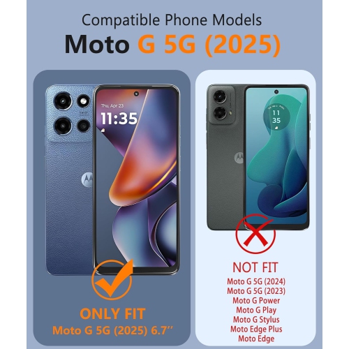 XCRS – Étui Defender triple couche robuste avec protection antichoc pour Motorola G 5G