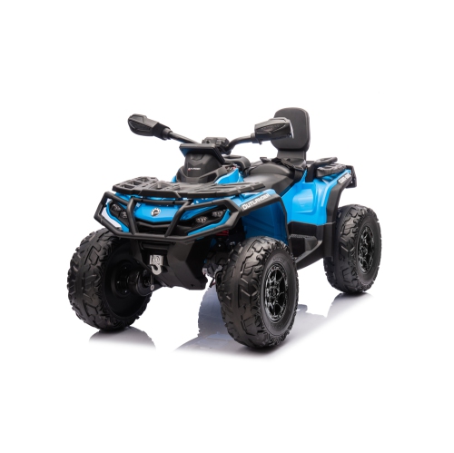 Licensed 24V Can Am Outlander Kids Ride on ATV, Rubber Tires, Leather Seat