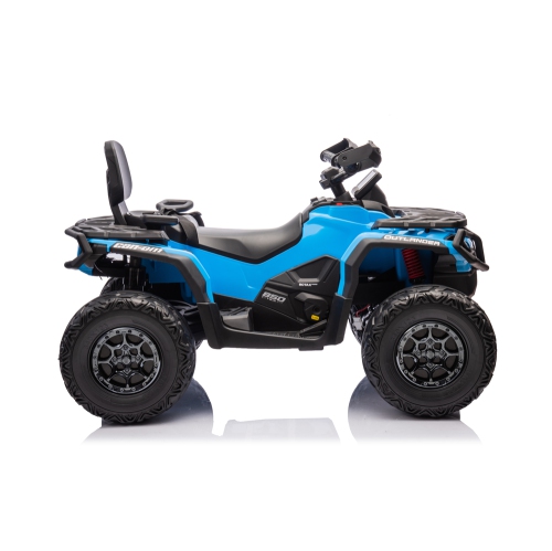Licensed 24V Can Am Outlander Kids Ride on ATV, Rubber Tires, Leather Seat