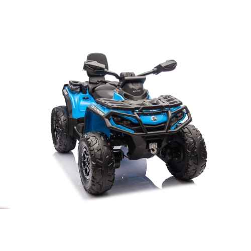 Licensed 24V Can Am Outlander Kids Ride on ATV, Rubber Tires, Leather Seat