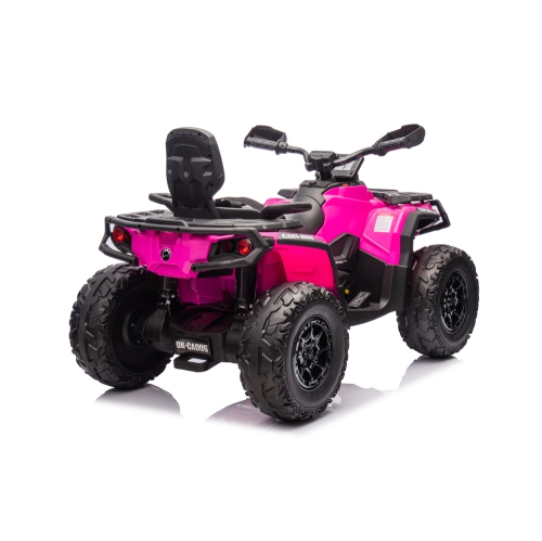 Licensed 24V Can Am Outlander Kids Ride on ATV, Rubber Tires, Leather Seat
