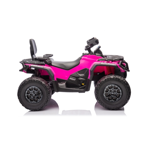 Licensed 24V Can Am Outlander Kids Ride on ATV, Rubber Tires, Leather Seat