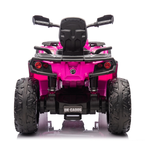 Licensed 24V Can Am Outlander Kids Ride on ATV, Rubber Tires, Leather Seat