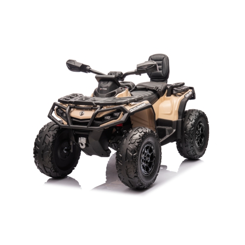 Licensed 24V Can Am Outlander Kids Ride on ATV, Rubber Tires, Leather Seat