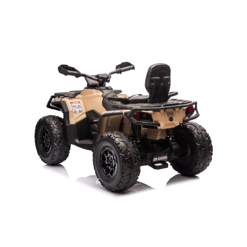 Licensed 24V Can Am Outlander Kids Ride on ATV, Rubber Tires, Leather Seat