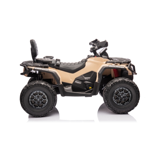 Licensed 24V Can Am Outlander Kids Ride on ATV, Rubber Tires, Leather Seat