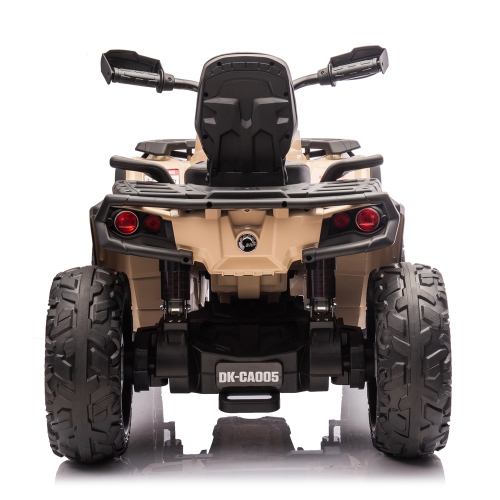 Licensed 24V Can Am Outlander Kids Ride on ATV, Rubber Tires, Leather Seat