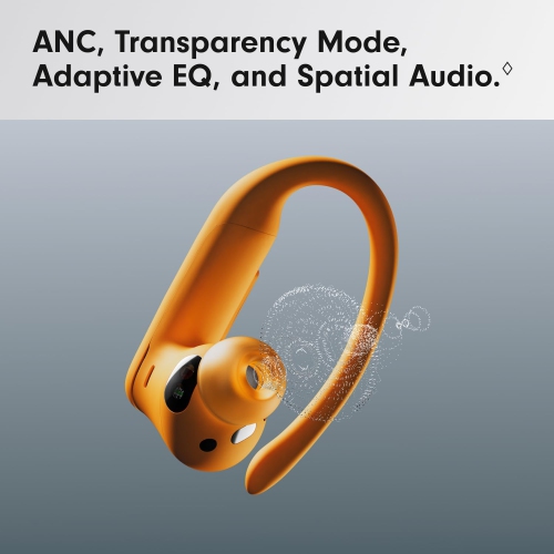 Beats Powerbeats Pro 2 Wireless Bluetooth Earbuds - Noise Cancelling, Heart Rate Monitor, IPX4, Up to 45H Battery & Charging Case - Electric Orange -