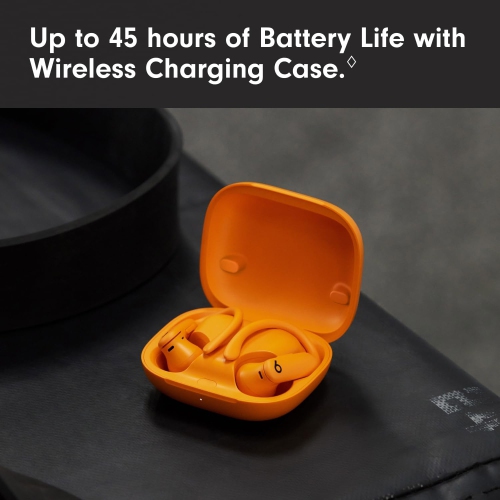Beats Powerbeats Pro 2 Wireless Bluetooth Earbuds - Noise Cancelling, Heart Rate Monitor, IPX4, Up to 45H Battery & Charging Case - Electric Orange -