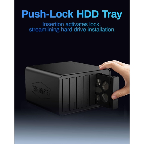 Stockage NAS TERRAMASTER F6-424 Max - 6 baies Core i5 1235U 10 cœurs 12 fils, mémoire vive DDR5 8&nbsp;Go, deux ports 10 GbE