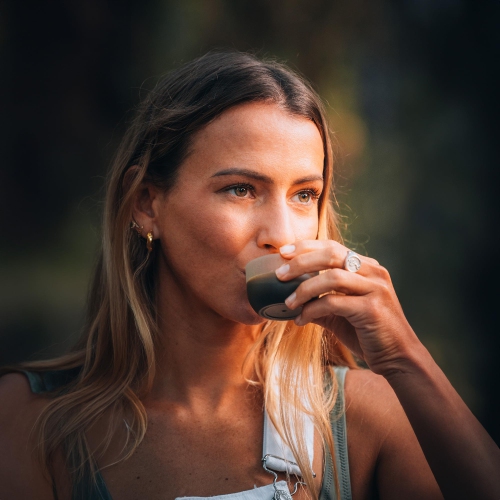 WACACO Minipresso GR2 Espresso Machine Compatible Ground Coffee, Portable Coffee Maker 18 Bar Manually Operated, Espresso Maker On The Go,Ultra-Small