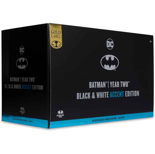 DC Multiverse 7 Inch Action Figure Exclusive - Batman Year Two Black & White Accent Edition Gold Label