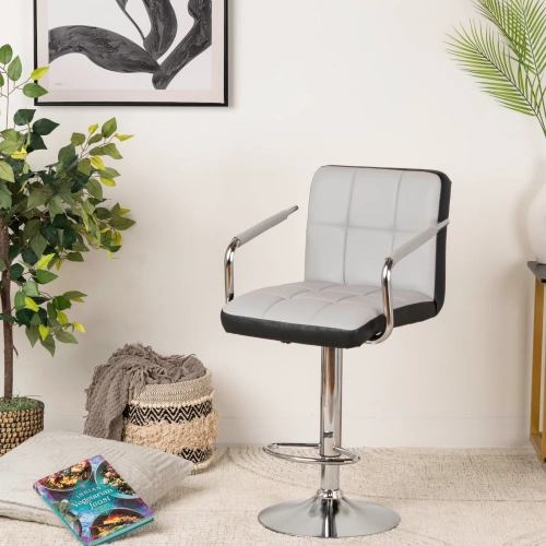 Comfy Goods Ergonomic Leather Chair for Office & Waiting Room - Gray
