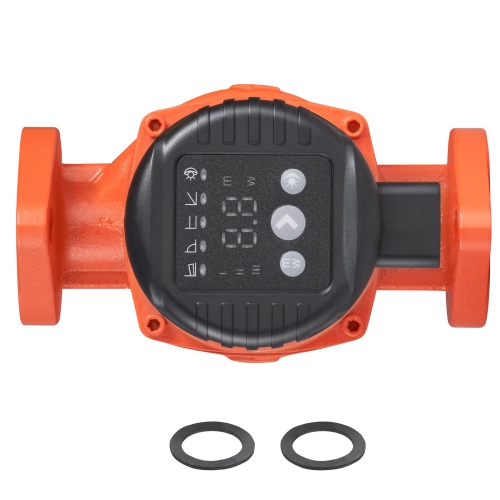 VEVOR 007E-2F2 Hot Water Recirculating Pump, 110V, 42W 16 GPM High Efficiency Circulator Pump, EMC Automatic Circulation Pump 1" NPT Flange