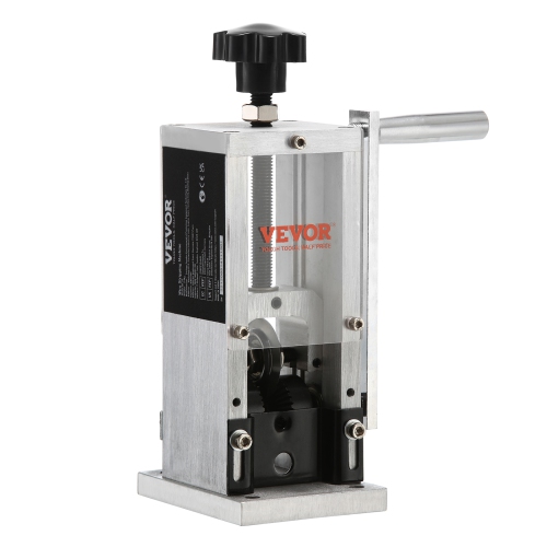 VEVOR 0.06''-1.18'' Copper Wire Stripper, Wire Stripper with Hand Crank or Drill Powered, Visible Stripping Depth Reference, Portable Aluminum Frame