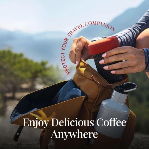 AeroPress Go Travel Coffee Press Kit - 3 in 1 brew method combines French Press, Pourover, Espresso - Full bodied coffee without grit or bitterness -