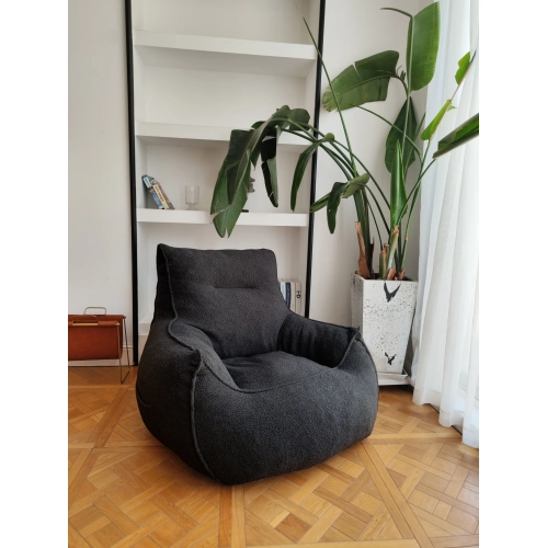 Comfy Goods Giant Foam-Filled Couch Bean Bag - Black