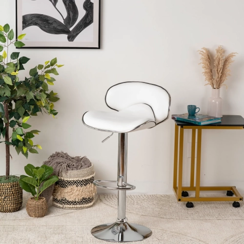 Comfy Goods Modern Leather Dining Chair – Stylish & Comfy White