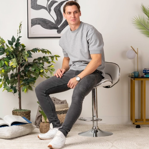 Comfy Goods Modern Leather Dining Chair – Stylish & Comfy - Black