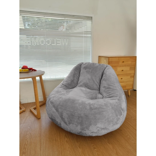 Comfy Goods Giant Foam-Filled Couch Bean Bag - Grey