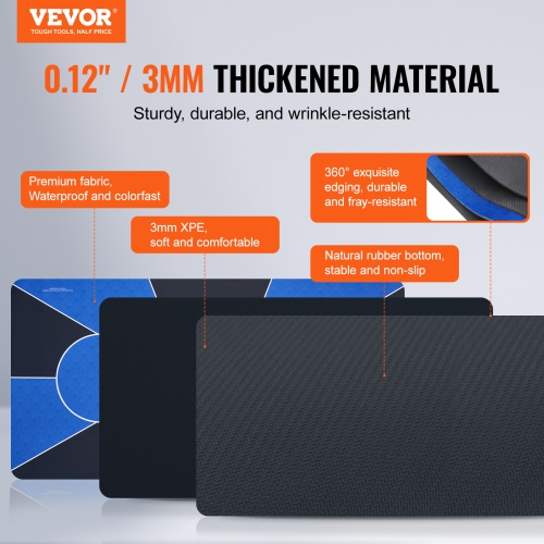 VEVOR 6-8 Players Poker Table Top,70 x 35 Inch Poker Mat for Table,Foldable Poker Table Top with Carrying Bag,Folding Poker Table Topper for Poker