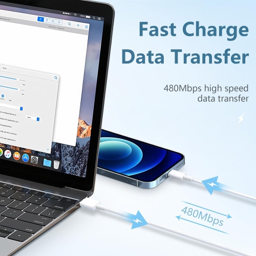 Gqohrt USB-C Fast Charger for iPhone 16/15 with USB-C to C Cable