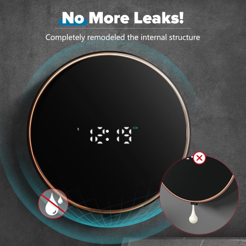 Distributeur de mousse Support mural Conception étanche Distributeur de savon automatique Mousse de salle de bain Support mural rechargeable Sans