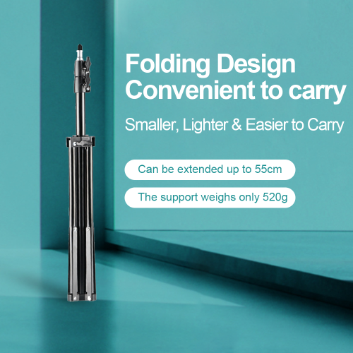 10-inch LED flower-shaped fill light for live studio photography lighting Folding tripod bracket mobile phone ring light 10-inch flower-shaped fill