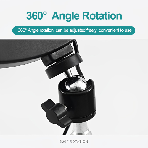 10-inch LED flower-shaped fill light for live studio photography lighting Folding tripod bracket mobile phone ring light 10-inch flower-shaped fill