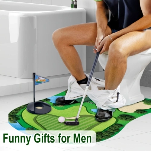 Funny Toilet Golf Game Creative Golf Club Practice Ball Children's Toy