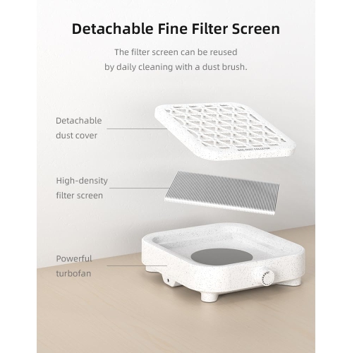 Nail Dust Collector, Low Noise Dust Collector Nail Tech with Strong Suction Power, Professional Adjustment Nail Dust Collector Quiet for Nail Salon