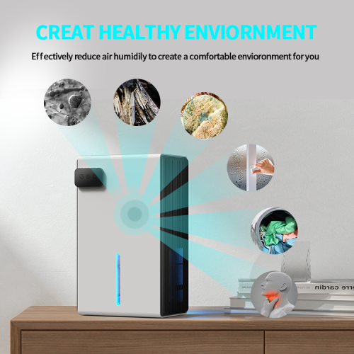 Déshumidificateur grande capacité de 2,8&nbsp;L Intérieur Déshumidificateur portatif à absorption d'humidité Déshumidificateur sec