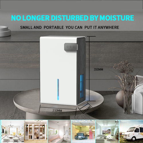 Déshumidificateur grande capacité de 2,8&nbsp;L Intérieur Déshumidificateur portatif à absorption d'humidité Déshumidificateur sec