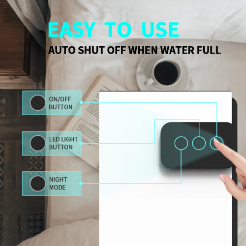 Déshumidificateur grande capacité de 2,8&nbsp;L Intérieur Déshumidificateur portatif à absorption d'humidité Déshumidificateur sec