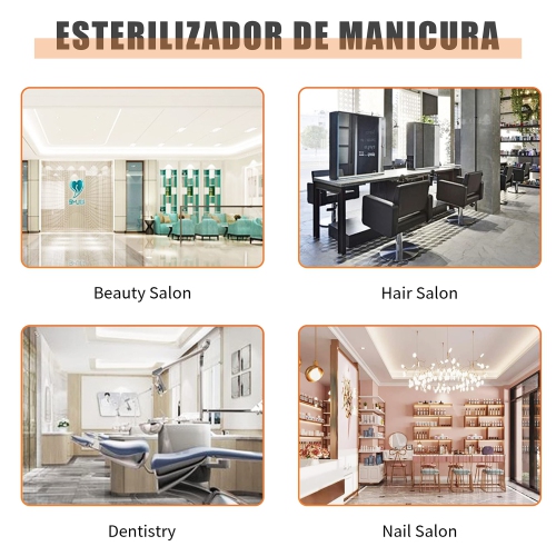 Stérilisateur à ongles haute température Stérilisateurs pour coupe-ongles Pinces à ongles Nail Tools Manicure Salon Nail Art Equipment Autoclave
