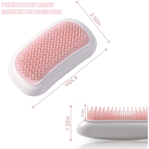 2-Pack Electric Massage Cat Brushes,Portable Pet Brush,Cats Dogs Hair Removal Comb,Hair Brush for Pet Massage