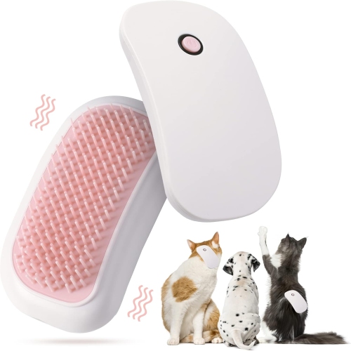 2-Pack Electric Massage Cat Brushes,Portable Pet Brush,Cats Dogs Hair Removal Comb,Hair Brush for Pet Massage