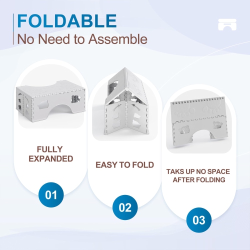 Tabouret de toilette portatif, pot grasse pliable pour adultes, repose-pieds de salle de bain adapté aux aînés et aux enfants