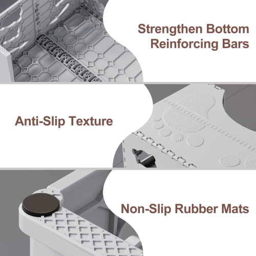 Tabouret de toilette portatif, pot grasse pliable pour adultes, repose-pieds de salle de bain adapté aux aînés et aux enfants