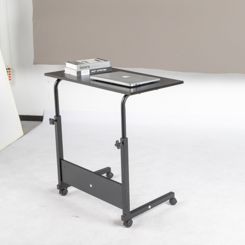 Karl Home 31.5" Length Computer Desk with Baffle Height Adjustable & Mobile Black