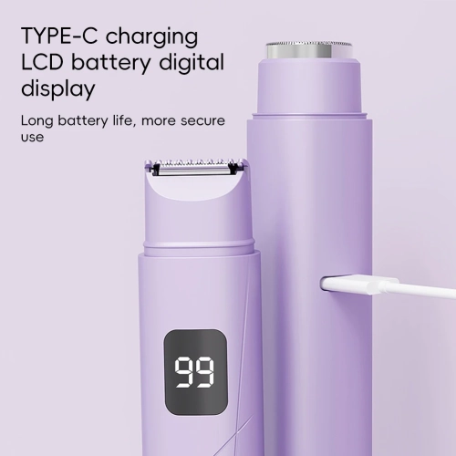 Dual Head Electric Shaver for Women, Wireless Charging Shaver, Portable Mini Bikini Electric Shaver Women's Hair Removal Device