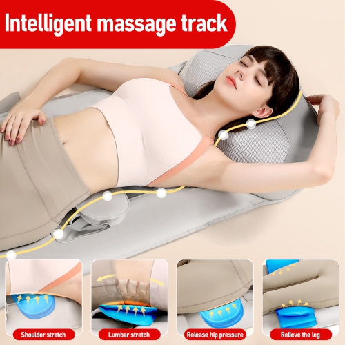 Matelas de massage entièrement automatique Coussin de massage gonflable portatif Coussin de massage complet pliable idéal pour les voyages et la