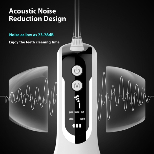 Teeth Oral Irrigator Jet Water Flosser Whiten USB Rechargeable 330ml 5 mode Waterproof Dental Irrigator, Portable Water Dental Flosser for Travel &